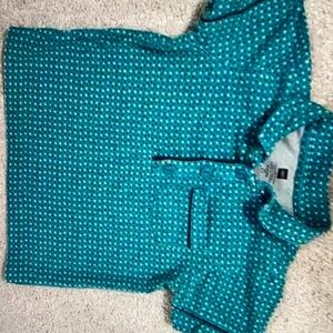 Tea collection size 2 Geometric teal polo